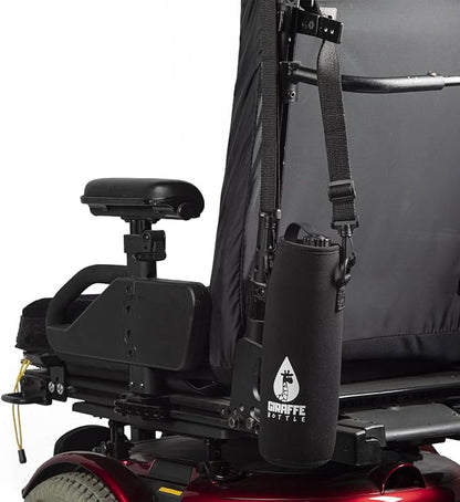 Giraffe Bottle Journey Hydration System, Insulated Stainless Steel Bottle, 36 inch / 91 cm Journey Straw, with Neoprene Bottle Carrier