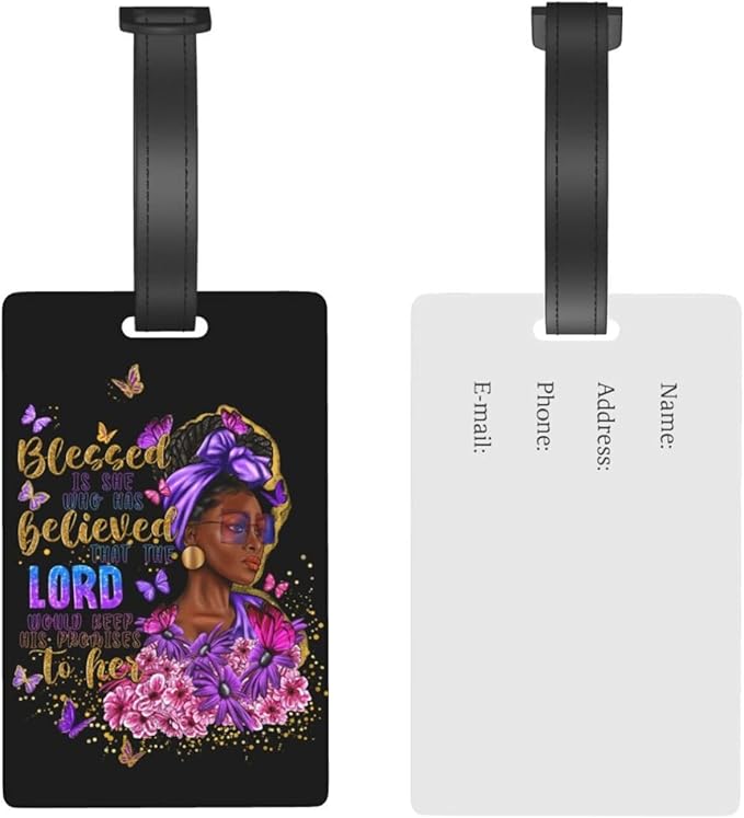 Travel Suitcase Protector African American Girl Elastic Protective Washable Luggage Cover With Concealed Zipper Suitable For 18-32 Inch(M (for 22-24 inch luggage))