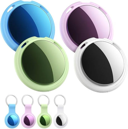 Tracker Tags-4 Pack [Apple MFi Certified] Air Pair with Apple Find My(iOS Only) Smart Bluetooth Key Tracking Tags Item Finders Waterproof Worldwide Located Devices for Pet Wallet Backpack Dogs Luggage