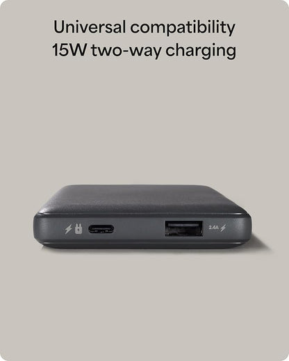 Mophie Powerstation Slim 10,000mAh Power Bank | Thin Everyday Power | 15W, Multi-Device
