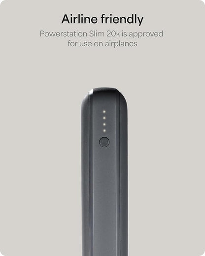 Mophie Powerstation Slim 20,000mAh Power Bank | Thin Extended Power | 15W, Multi-Device