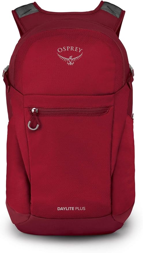 Osprey Daylite Plus Commuter Backpack – Lightweight, Everyday Pack with Laptop Sleeve and Water Bottle Pockets – Ideal for Work, School, and Travel with Versatile Storage Options, Cosmic Red