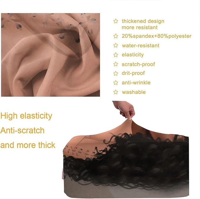 Travel Suitcase Protector African American Black Girl Elastic Protective Washable Luggage Cover With Concealed Zipper Suitable For XL (A little large)