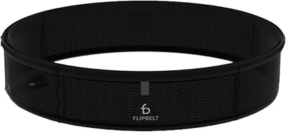 FlipBelt Lightweight Running Air Belt, Fitness and Running Fanny Pack for Women and Men, Non Chafing Waist Band Pack for Phone, Keys, Money, Moisture Wicking Storage Belt, USA Company