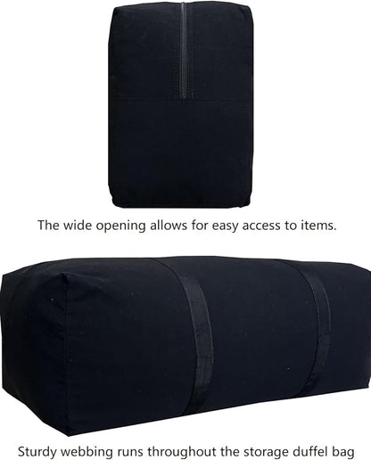 Extra Large Storage Duffle Bag with Zippers and Handles, Big Foldable Duffle Bag for Travel