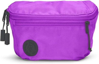 Baboon to the Moon Fanny Pack - Trendy, Compact, Water-Repellent Waist Bag in Multiple Colors and Sizes for Men and Women (Electric Purple, Full Size (3L))