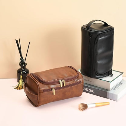 Personalized Large Toiletry Bag for Men,Minimalist Travel Toiletry Organizer Dopp Kit Water-resistant Shaving Bag for Toiletries Accessories,Ideal Chrismas Gifts For Men