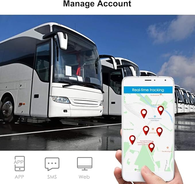 Winnes GPS Tracker for Vehicles 4G LTE Car Tracker Device Hidden up to 100 Days Long Battery Rastreador GPS para Carros Strong Magnetic Tracker Device for Vehicles Fleet Trailer Anti Theft TK905B