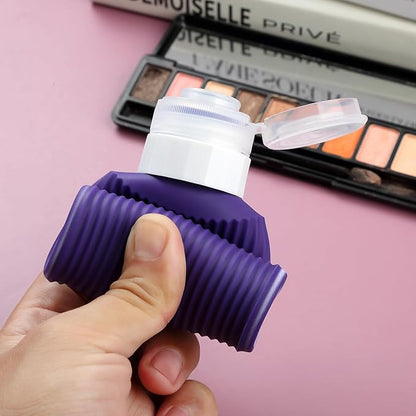 Travel Bottles for Toiletries, Large 6oz Travel Size Containers, BPA Free Leak Proof Tubs Refillable Liquid Accessories with Toiletry Bag for Cometic Shampoo and Lotion Soap (4 Pack)