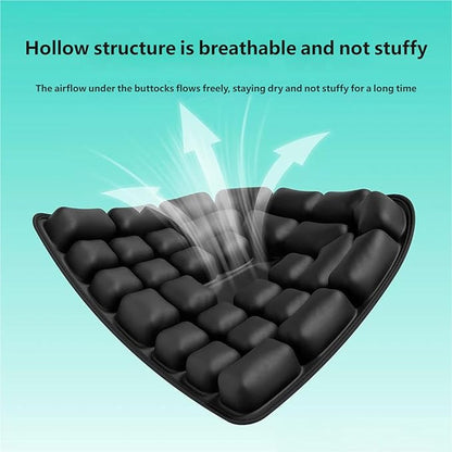 Sondor Travel Cushion, Comfortable 3D Inflatable Seat Cushion for Hemorrhoid and Tailbone Pain Relief, Optimal Support for Long Sitting in Car, Air Travel, Office Chairs Etc (30-Point Cushion)