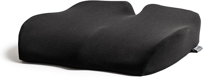 | Ergonomic Seat Cushion- Car Seat Cushion/Office Desk Accessories| Chair Cushions for Dining Chairs-Home Office Chairs- Supporting Other Sciatica Pain Relief Devices (Black, Standard)