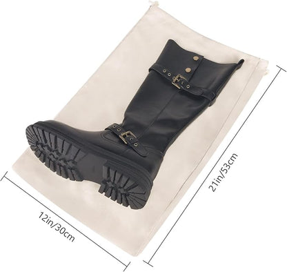 LAKE OF FIRE 4 Pcs Boot Bag for Cowboy Boots - Travel Boot Storage Bag for Cowboy Boot Protection (21" X 12")