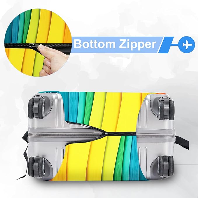 ANNA QUEEN Travel Luggage Cover Suitcase Protector Suitcase Cover Anti-Scratch,Stretchable Bag Cover Washable Durable Polyester