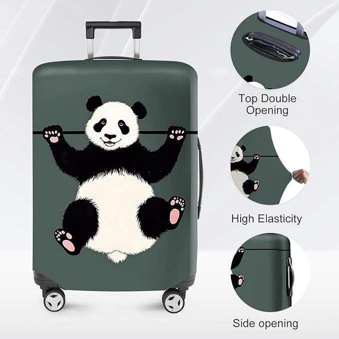 ANNA QUEEN Travel Luggage Cover Suitcase Protector Suitcase Cover Anti-Scratch,Stretchable Bag Cover Washable Durable Polyester with Elastic Hem with Zipper Closure