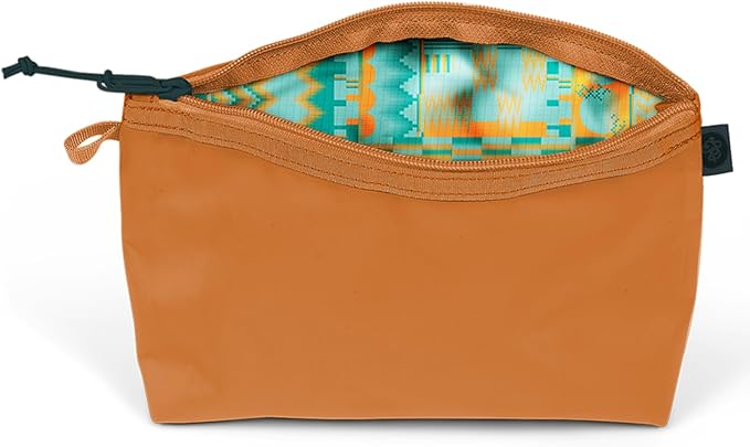 Baboon to the Moon Dopp Kit – Water-Repellent Toiletry Bag for Men and Women, Travel Makeup Bag Organizer, Large Cosmetic Bag (Caramel)