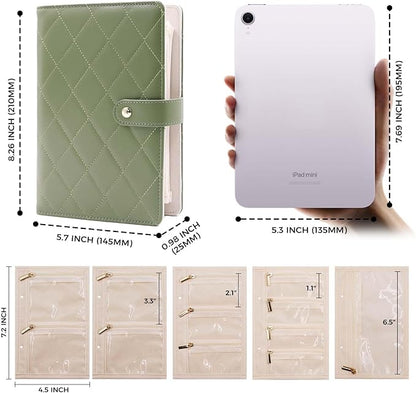 Travel Jewelry Organizer Case,Portable Jewelry Organizers Storage Book, Compact Jewelry Roll for Earrings, Rings, Necklaces - Perfect Jewelry Travel Bag for Women