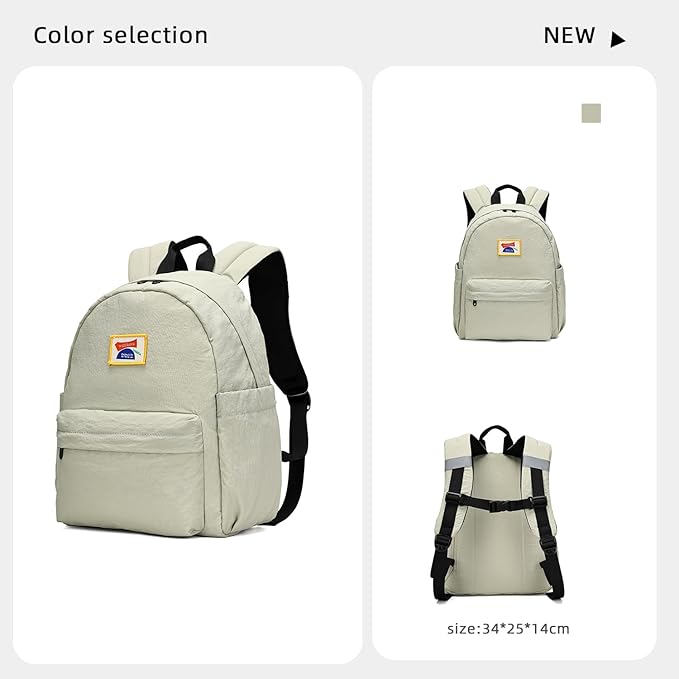 willikiva Kids Backpack for School Boys Girls Teens Toddler Backpack Waterproof Kindergarten Preschool Elementary Bookbag Children Travel Bag(Bean Grey Green,Small)