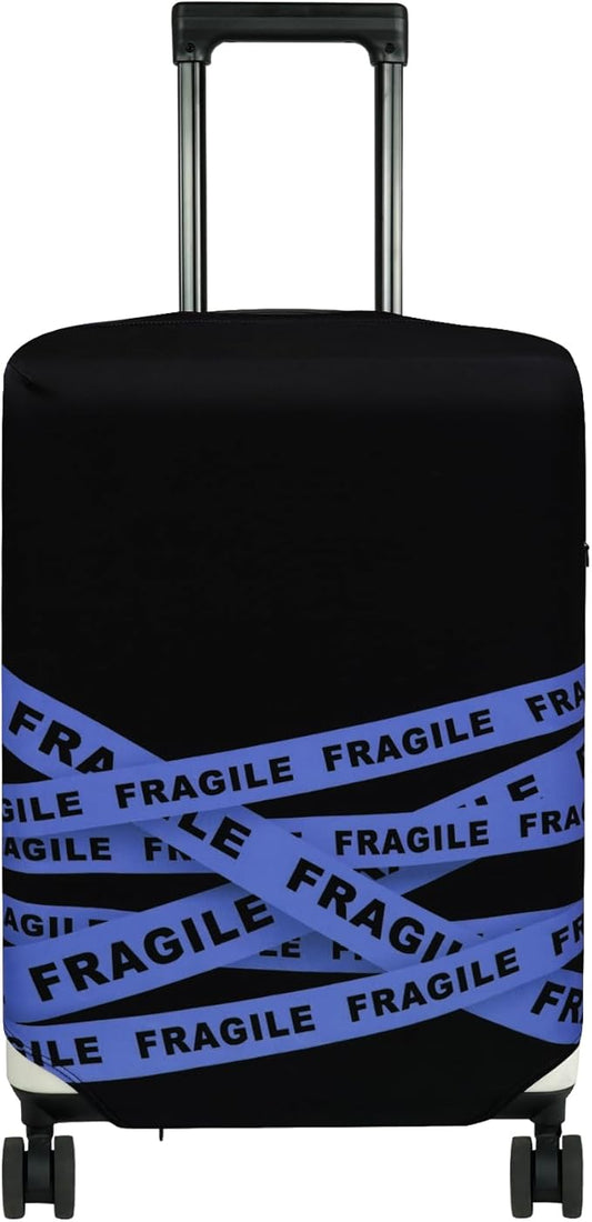 HYPER VENTURE Washable Luggage Cover - Fashion Suitcase Protector Fits 31-32 Inch Luggage (Fragile, XL)