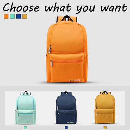 OMOUBOI Casual Daypacks Superbreak Backpack 14 inch Laptop Backpack for Women & Men Fits Tourism Business (Orange)