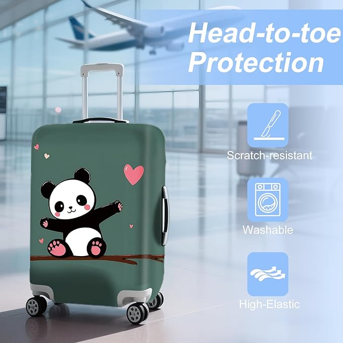 ANNA QUEEN Travel Luggage Cover Suitcase Protector Suitcase Cover Anti-Scratch,Stretchable Bag Cover Washable Durable Polyester