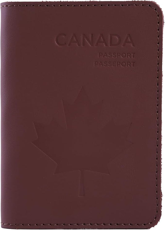 INCARNE Leather Passport Holder for Travel - Passport Case - Passport Wallet for Men - Passport Cover for Women Sleeve Protector - Travel Essentials Vacation Luggage Travel Gifts - Classic Brown