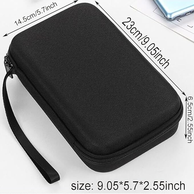 Hard Electronic Organizer Travel Case Electronics Accessories Organizer Pouch Bag Double Layer Shockproof Box for MacBook Power Adapter Chargers Cord Flash Drive Apple Magic Mouse Pencil Power Bank