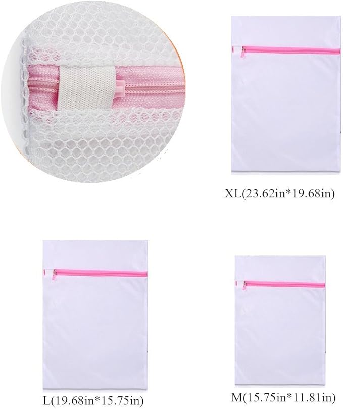 Washing Bags,Clothing Washing Bags,5 Medium for Laundry,Blouse, Hosiery, Stocking, Underwear, Bra and Lingerie, Travel Laundry Bag Pack of 5