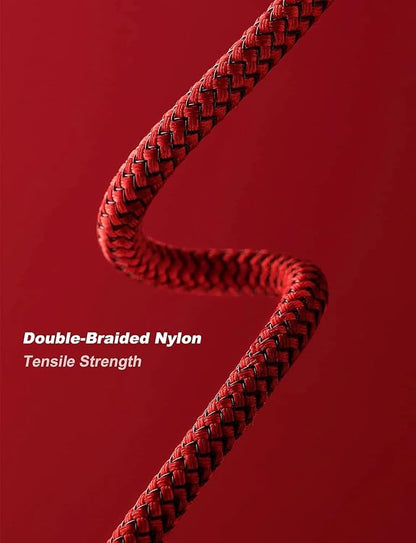 USB to Lightning Cable 6FT, 3Pack iPhone Charger Fast Charging, Heavy Duty iPhone Cables Braided Fast iPhone Charging Cord Compatible with iPhone 14 13 12 11 Pro Max XR XS X 8 7 6 Plus iPad and More