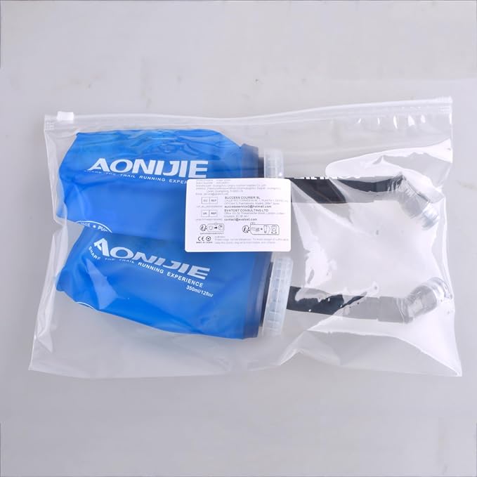 Azarxis TPU Soft Flask Collapsible Water Bottles BPA-Free 250ml 350ml 500ml 600ml for Hydration Vest Pack Running Hiking Cycling Climbing