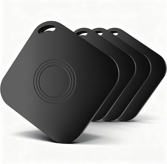4 Pack Air Tracker Tag, Smart Bluetooth Luggage Tracker Compatible with Apple Find My APP(iOS Only), Anti-Lost Item Locator for Keys Wallet Pets and Luggage, Waterproof with Replaceable Batter
