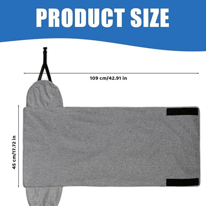 Portable Airplane Foot Hammock, Height Adjustable Feet Rest for Plane Travel, Office, Desk, Bus, Train, Long Trip(Light Gray)