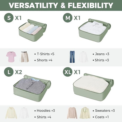 BAGAIL 9 Set Packing Cubes Luggage Packing Organizers for Travel Accessories