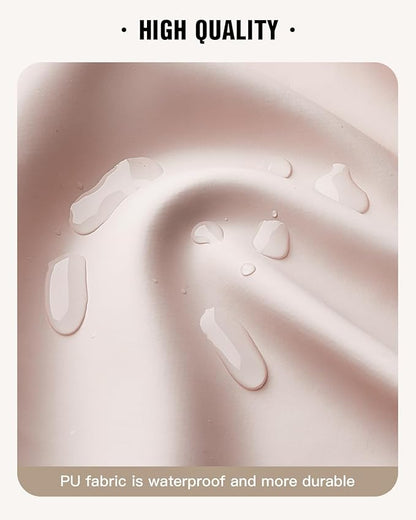 EACHY Travel Toiletry Bag with Hanging Hook, Portable Makeup Cosmetic Bags for Women, Water-Resistant Full-Size Travel Accessories (Pink)