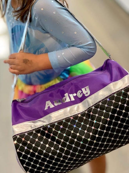 Personalized Dance Sports Ballet Girls 12 Inch Duffel Bag With Custom Name