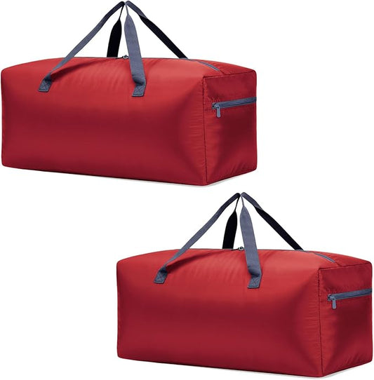 2 Packs Foldable Duffel Bag 30" / 75L Lightweight with Water Rresistant for Travel