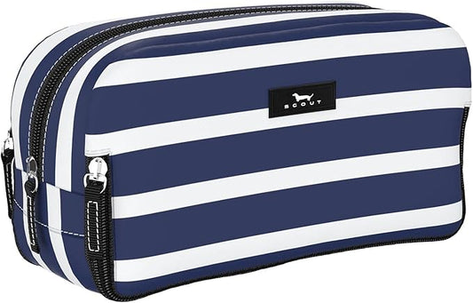 SCOUT 3-Way Toiletry Bag - Travel Makeup Pouch for Women with Three Zipper Compartments - Stands Upright, Wipes Clean