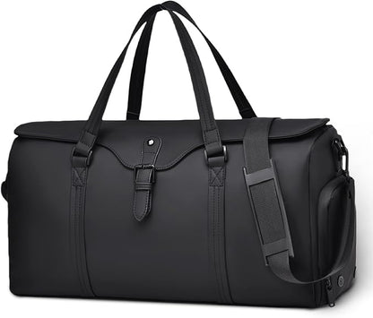 Travel Bag for Men Women, Duffle Bags for Travel with Shoe Compartment Weekender Overnight Carry On Bag with Dry Wet Separated Pocket Personal Item Bag for Gym Trip Workout