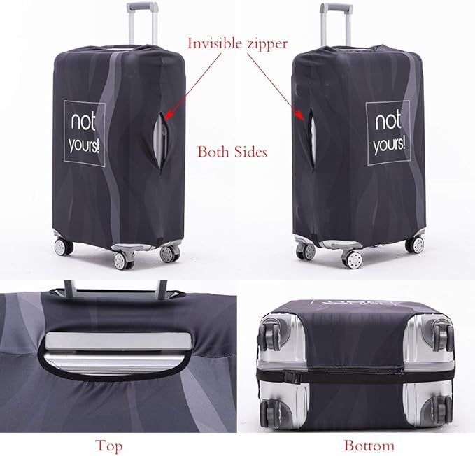 TRAVELKIN more than travel Luggage Cover Washable Suitcase Protector Anti-scratch Suitcase cover Fits 18-32 Inch Luggage