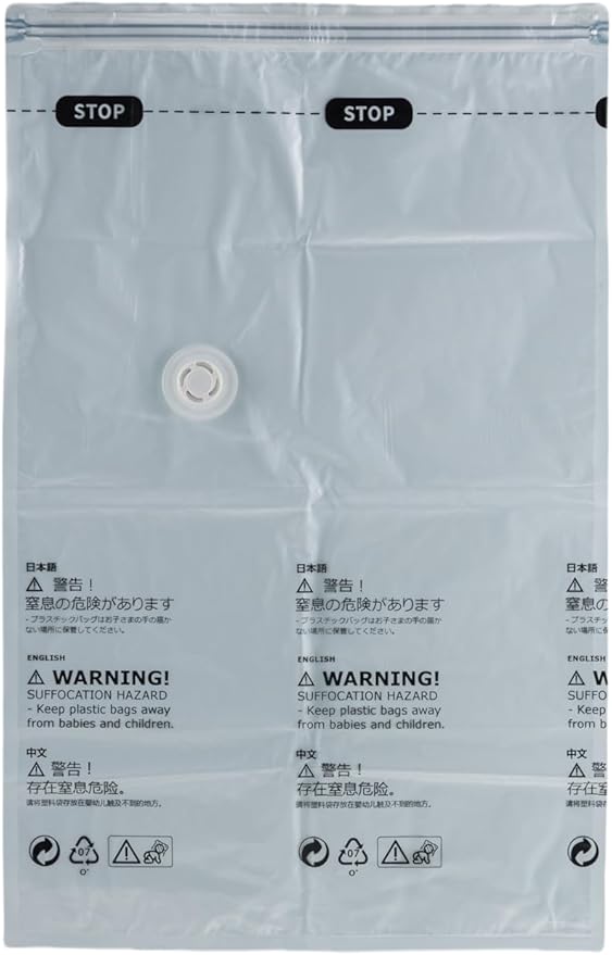 NeatNest 6 Pack Vacuum Storage Bags – 3 Small & 3 Medium, Flat Space Saver Bags for Clothes, Towels, Sweaters, Dual Compression (Vacuum or Hand Press), Airtight & Reusable