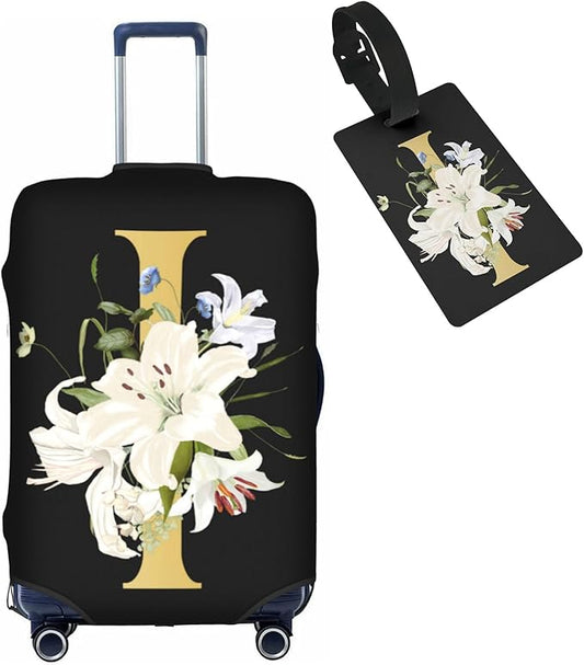 Decorative I Suitcase Protectors Elastic Washable Luggage Covers With Concealed Zippers For 18-32 Inch Luggage (Size Xl: Fits 29-32 Inch)