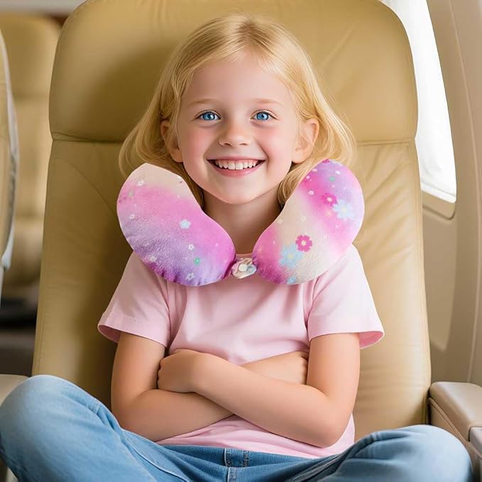 AGSDON 5 Piece Kids Luggage Set for Girls, Cute Rolling Wheels Suitcase for Toddler, Children Travel Carry on Suitcase - unicorn