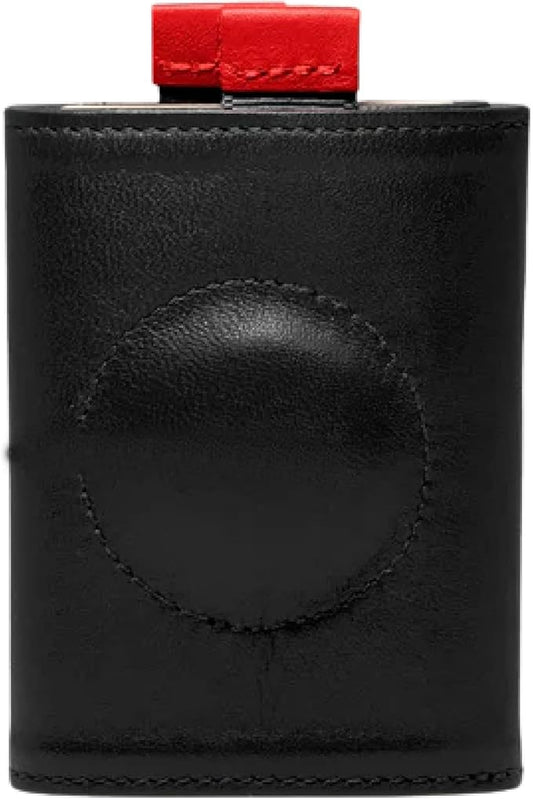 The Frenchie Co. - AirTag Speed Wallet Mini - Ultra-slim RFID blocking card holder with AirTag pocket - Minimalist front pocket wallet - Full-grain Italian leather