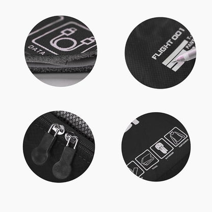 Packing Cubes Set Travel Luggage Organizers Suitcase Lightweight Accessories Black