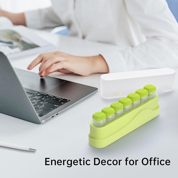 Weekly Pill Organizer 1 Time a Day, KOVIUU Removable Pill Box 7 Day, Portable Travel Pill Case, Once Daily Medication Container Holder, Week Pillbox Dispenser for Vitamin Medicine Supplement, Green