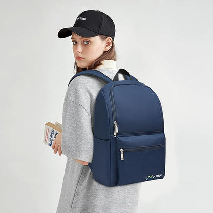 OMOUBOI Casual Daypacks Superbreak Backpack 14 inch Laptop Backpack for Women & Men Fits Tourism Business (Darkblue)