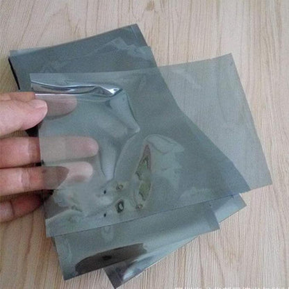 APQ Pack of 200 Static Shielding Bags 18 x 18. Grey Electrostatic Bags 18x18. Open Ended Heat Sealable Bags. Transparent Material. Great for Electronical Sensitive Components.