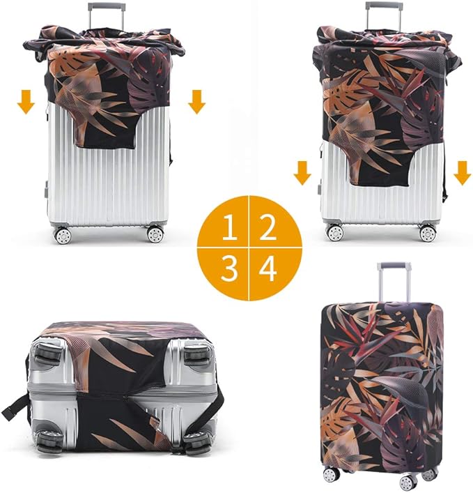 TRAVELKIN more than travel Luggage Cover Washable Suitcase Protector Anti-scratch Suitcase cover Fits 18-32 Inch Luggage