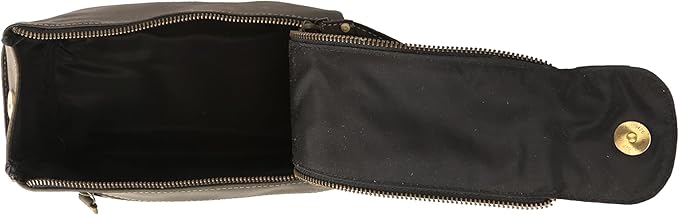 KomalC Premium Buffalo Leather Toiletry Bag for Men & Women – Leather Dopp Kit With Water resistant Lining, Premium Toiletry Travel Pouch, Unisex Wash Bag for Toiletries, Gifts for Men and Women
