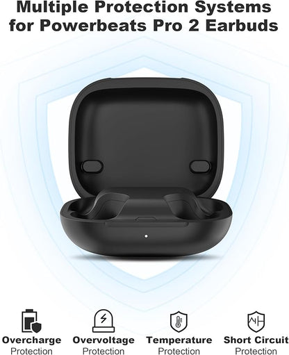 Charging Case Replacement for Powerbeats Pro 2 : Wireless Earbuds Charger Case with Bluetooth Pairing Sync Button, 600mAh Battery, Earbuds Not Included