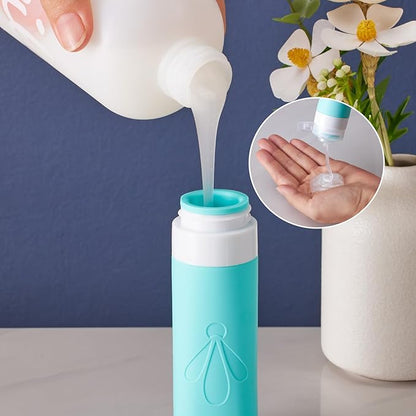 INSFIT Silicone Travel Bottles Set, 6 Pack Travel Size Toiletries, Leakproof Travel Bottles for Toiletries, Travel Accessories for Women, Airplane Travel Essentials, Travel Containers for Toiletries